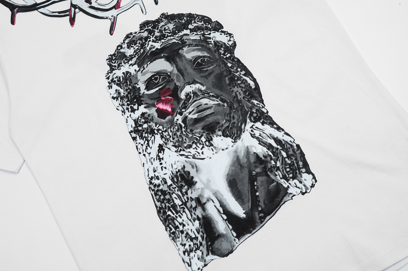 Camisa Vlone Yams Day Jesus Piece - Branco