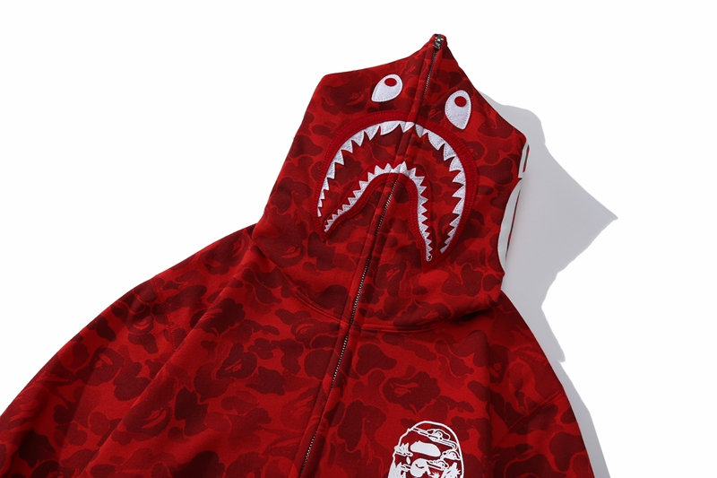 Moletom SHARK FULL ZIP HOODIE - Vermelho