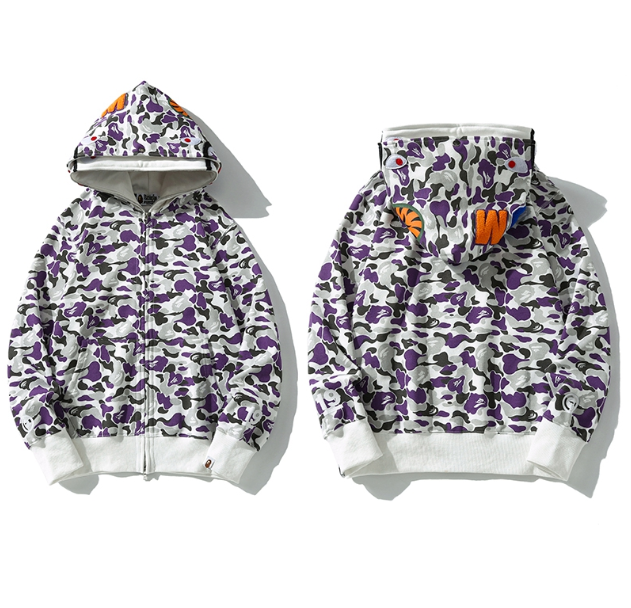 Moletom NEW YORK SOHO 19TH ANNIVERSARY SHARK FULL ZIP DOUBLE HOOD